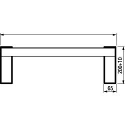 Hliníková nakládací kolejnice 1150KpL2340xŠ245 mm bez hrany • Vtools.cz
