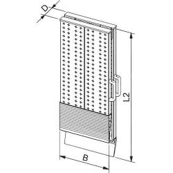 Hliníková nakládací kolejnice 200Kp D2500xŠ400 mm bez hrany • Vtools.cz