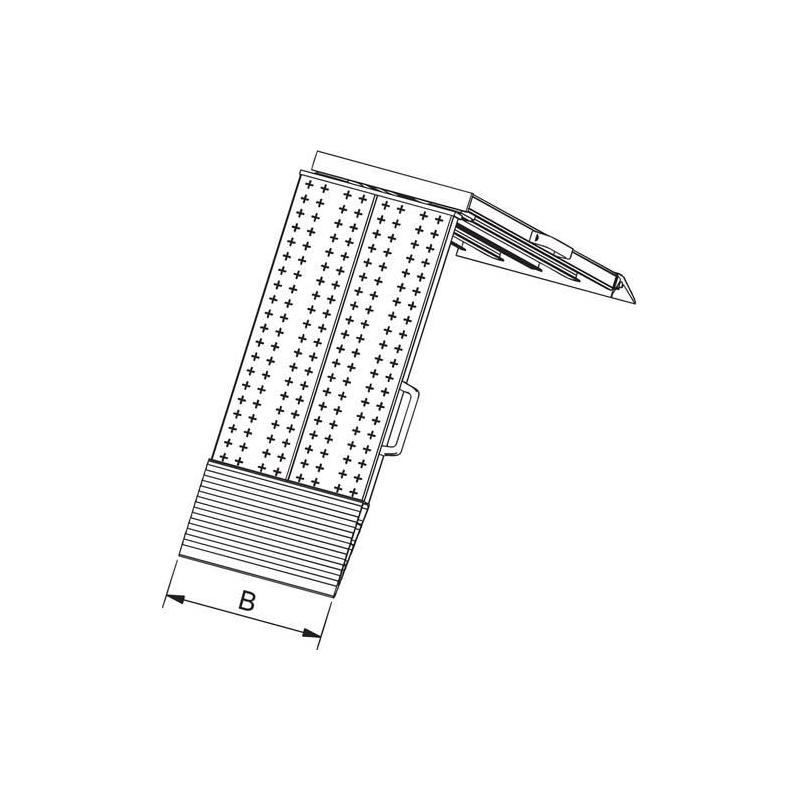 Hliníková nakládací kolejnice 200Kp D2500xŠ400 mm bez hrany • Vtools.cz