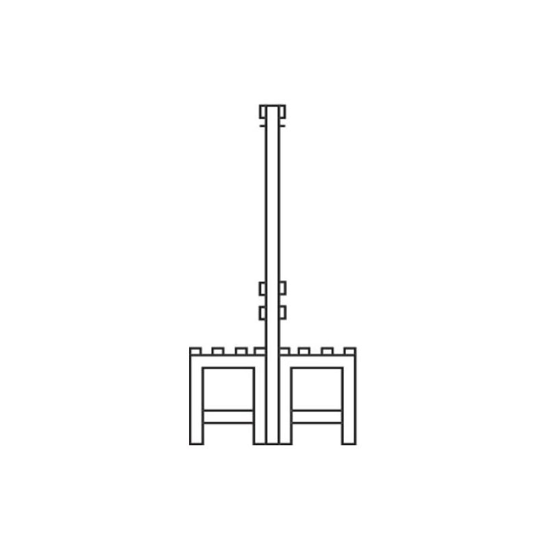 Dvojitá lavice dřevo RAL 7021 1650x2000x756 mm hák+ros • Vtools.cz