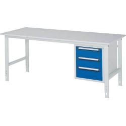 Stůl základní RAU 6030 RAL 7035 melamin 2000 x 800 mm • Vtools.cz