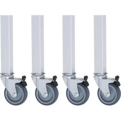 Sada válečků pro pracovní stůl Jerry 2 BR, 2 LR s brzdami, 80 mm • Vtools.cz