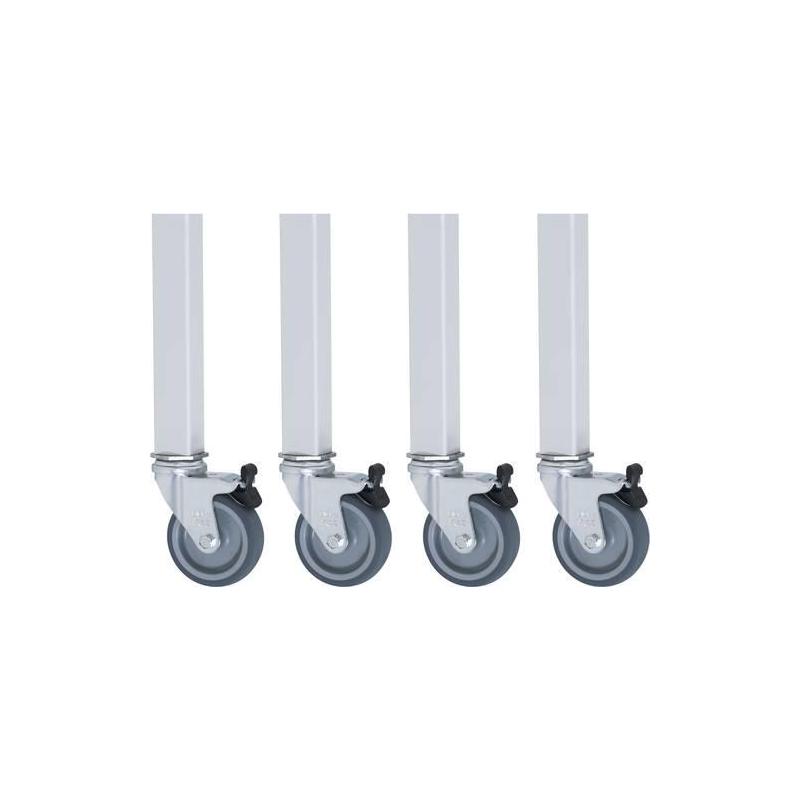 Sada válečků pro pracovní stůl Jerry 2 BR, 2 LR s brzdami, 80 mm • Vtools.cz