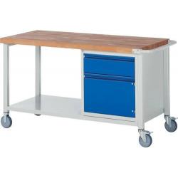 Mobilní pracovní stůl Standard BASIC 8152l6, Š1500xH700xV880 • Vtools.cz