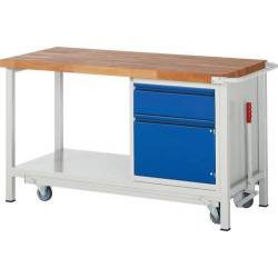 Pojízdný pracovní stůl, sklopný BASIC 8152I6 B1500xT700xH880 mm • Vtools.cz