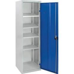 Skříňka s křídlovými dveřmi a 2 policemi 900x1000x500 mm, RAL 7035 • Vtools.cz