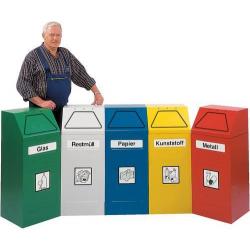 Sběrač recyklovatelného odpadu 65 l modrý stacionární • Vtools.cz