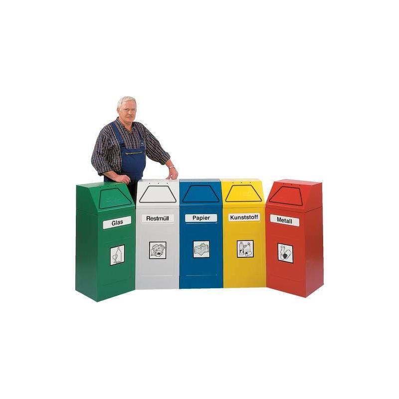 Sběrač recyklovatelného odpadu 65 l modrý stacionární • Vtools.cz