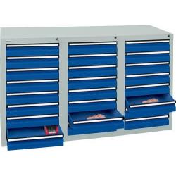 Skříň šuplíková STS3 900x1500x500 7035/5010 • Vtools.cz