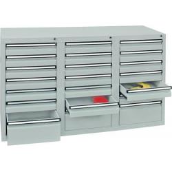 Skříň šuplíková STS3 900x1500x500 7035/7035 • Vtools.cz