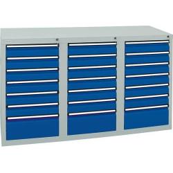 Skříň šuplíková STS3 900x1500x500 7035/5010 • Vtools.cz