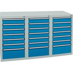 Skříň šuplíková STS3 900x1500x500 7035/5012 • Vtools.cz