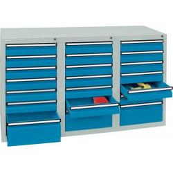 Skříň šuplíková STS3 900x1500x500 7035/5012 • Vtools.cz