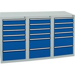 Skříň šuplíková STS3 900x1500x500 7035/5010 • Vtools.cz