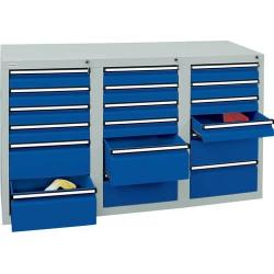 Skříň šuplíková STS3 900x1500x500 7035/5010 • Vtools.cz