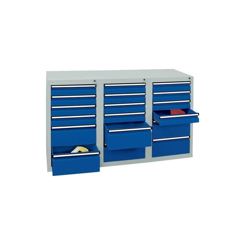 Skříň šuplíková STS3 900x1500x500 7035/5010 • Vtools.cz