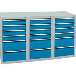 Skříň šuplíková STS3 900x1500x500 7035/5012 • Vtools.cz