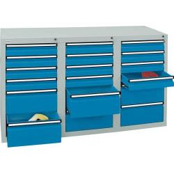 Skříň šuplíková STS3 900x1500x500 7035/5012 • Vtools.cz