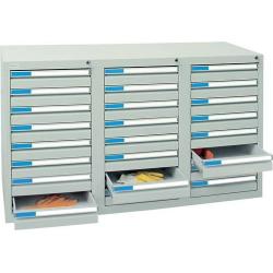 Skříň šuplíková ESTA3 900x1500x500 7035/7035 • Vtools.cz