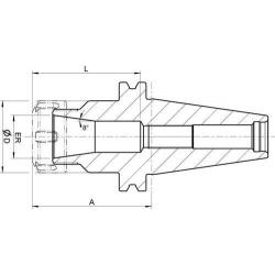 Upínač kleštinový D69871AD SK50-ER25 Format GT • Vtools.cz