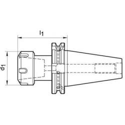 Upínač kleštinový D 69871 ADB SK 40 - ER 25 L Format • Vtools.cz