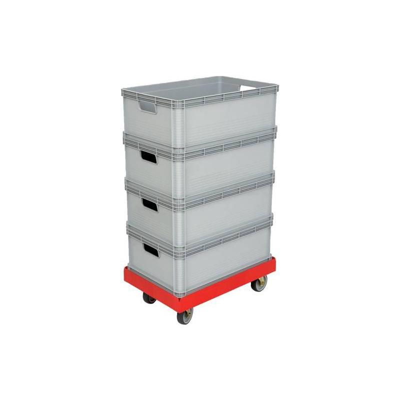 Přepravní vozík 610x410 mm červený, š. 4 LR. • Vtools.cz