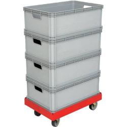 Přepravní vozík 610x410 mm šedý, š. 4 LR. • Vtools.cz