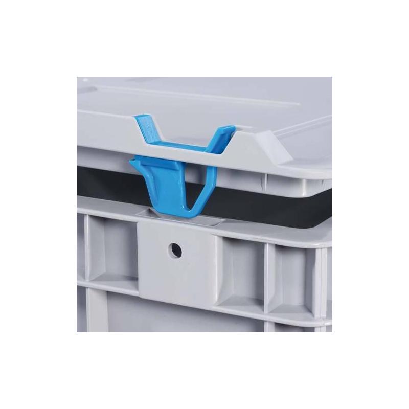 EuroBox 632,600x400x320 mm rukojeti zavřené,šedá/červená • Vtools.cz