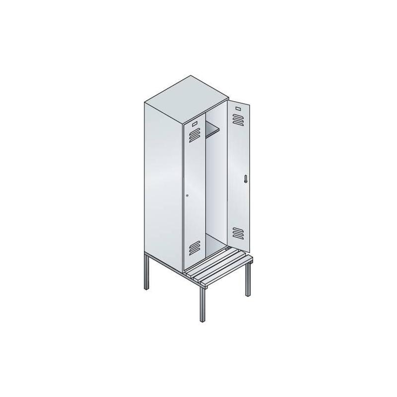 C+P Šatní skříňka 8050-20 RAL 7035/5012 • Vtools.cz