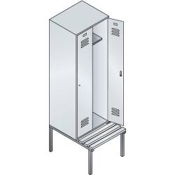 C+P Šatní skříňka 8050-22 RAL 7035/5012 • Vtools.cz