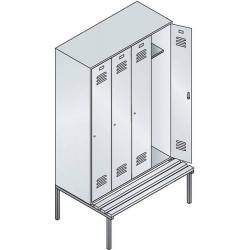 C+P Šatní skříňka 8050-40 RAL 7035/5012 • Vtools.cz