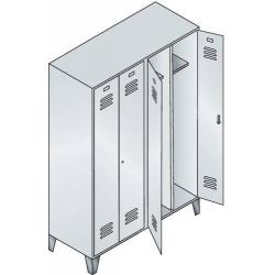 C+P Šatní skříňka 8012-42 RAL 7035/5012 • Vtools.cz