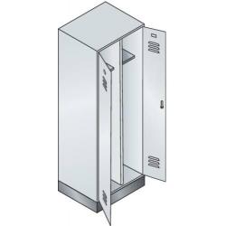 C+P Šatní skříňka 8022-22 RAL 7035/5012 • Vtools.cz