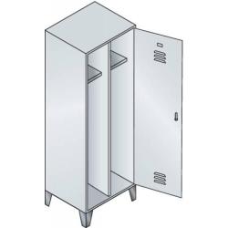 C+P Šatní skříň 8210-20 RAL 7035/5012 • Vtools.cz