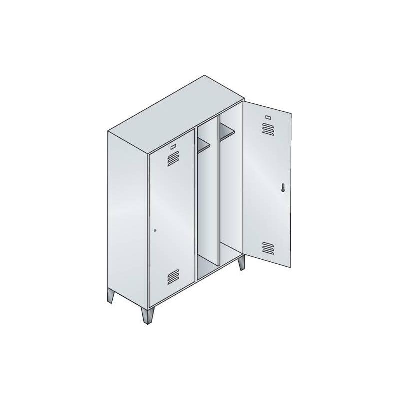 C+P Šatní skříňka 8210-40 RAL 7035/5012 • Vtools.cz