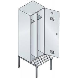 C+P Šatní skříňka 8250-20 RAL 7035/5012 • Vtools.cz