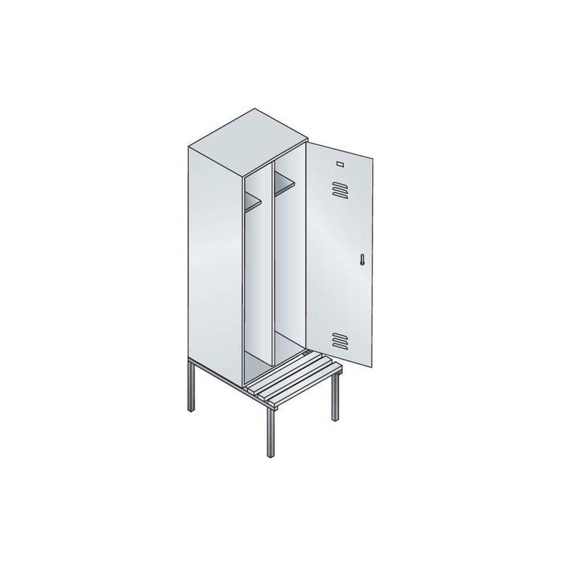 C+P Šatní skříňka 8250-20 RAL 7035/5012 • Vtools.cz