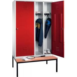 C+P Šatní skříňka 8250-40 RAL 7035/5010 • Vtools.cz