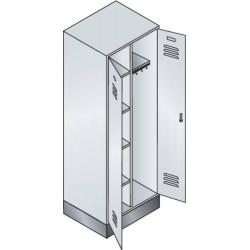 C+P Skříň na prádlo 8160-22 RAL 7035/5012 • Vtools.cz