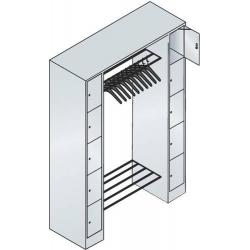 C+P věšák na kabáty 80710-00 RAL 7035/5012 • Vtools.cz