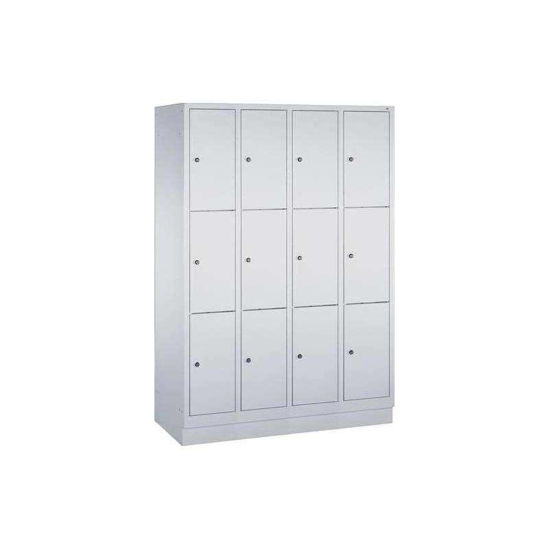 CP Šatní skříňka, dvojitá st. w. PlinthClassic 1800x900x500, 3x2 přihrádky 7035/5012 • Vtools.cz