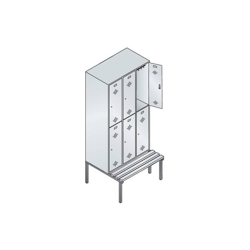 C + P dvojitá skříň B 1200 ug. sedící 7035 / 5012 • Vtools.cz