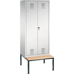 Lavička do šatny 2090x810x500 RAL7035 • Vtools.cz