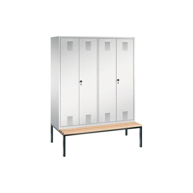 Lavička do šatny 2090x1590x500 RAL7035 • Vtools.cz