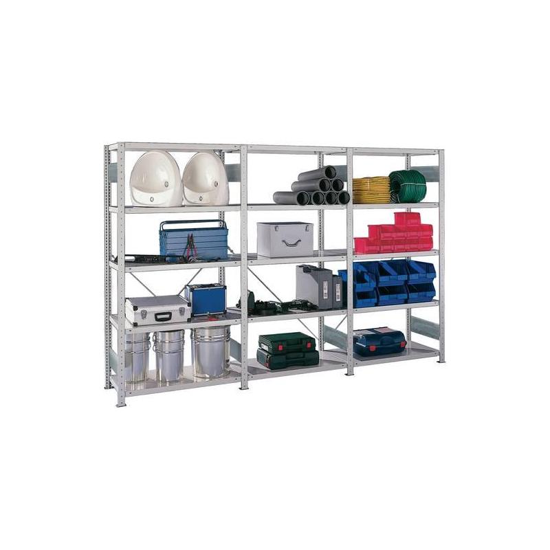Zásuvný regál CLIP 230 AF 2000x1000x600 mm šedý • Vtools.cz