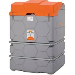 Venkovní nádrž na odpadní olej ve tvaru krychle s výklopným víkem • Vtools.cz