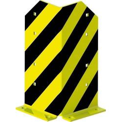Ochranný rohový stojan černá/žlutá včetně kotvy • Vtools.cz