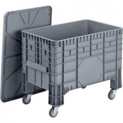 Velký kontejner PE,4 kola 1040x640x790 mm, gr • Vtools.cz