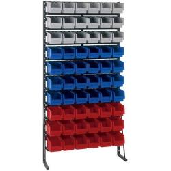 Standardní regály-jednostranné V1273xŠ1000 mm 90 košů • Vtools.cz