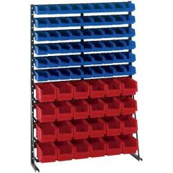 Standardní regály - jednostranné V1513xŠ1000 mm 108 košů • Vtools.cz